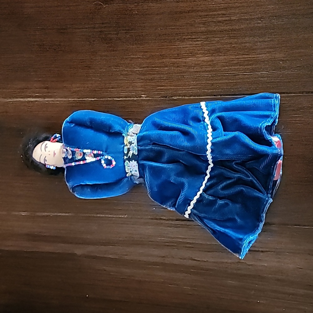Vintage Native American Cloth Doll 12"